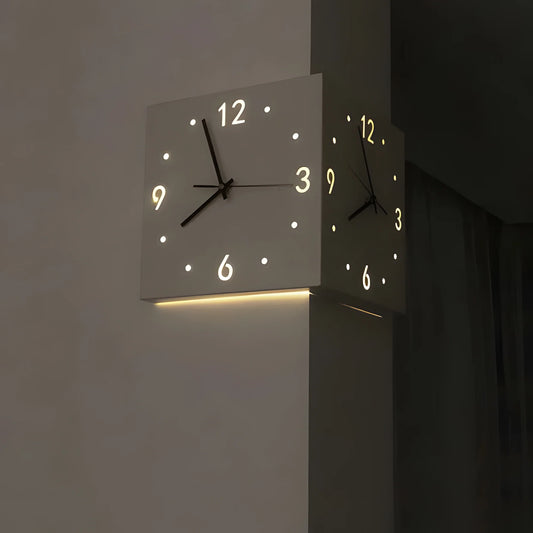 Voice Sensor Backlit Corner Clock